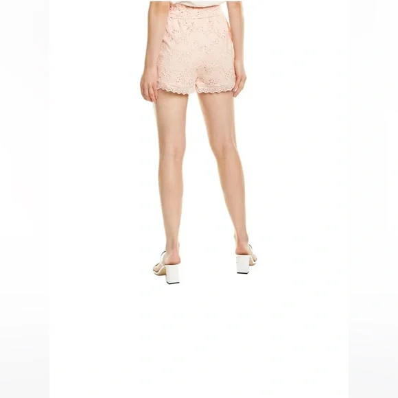 NWT Tularosa Revolve Lounge Lover Blush Eyelet Shorts Size Small - Picture 3 of 5